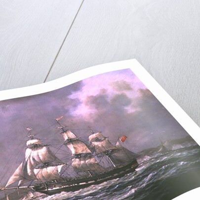 East Indiaman H.C.S. 'Thomas Coutts' off the Needles, Isle of Wight by Richard Willis