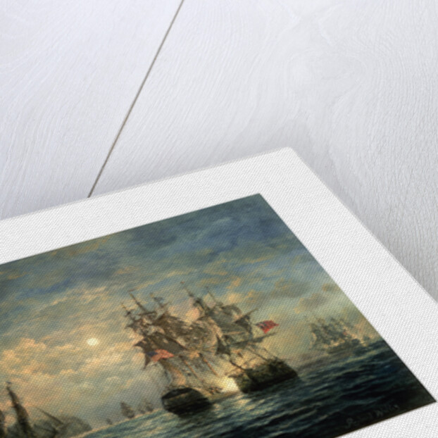 Engagement Between the 'Bonhomme Richard' and the 'Serapis' off Flamborough Head by Richard Willis