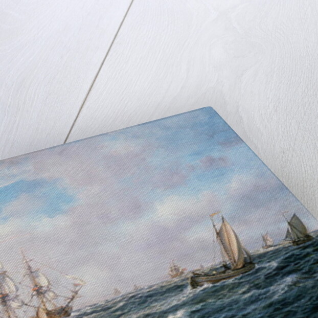 British Man-o-War and Other Craft, c.1740 by Richard Willis