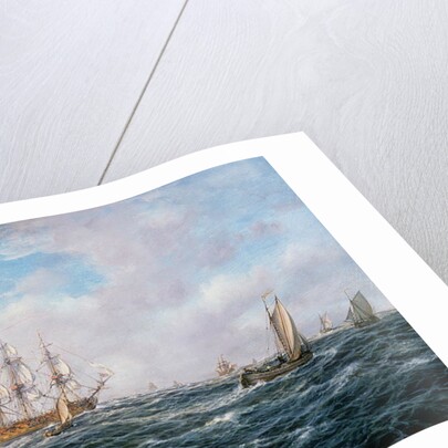 British Man-o-War and Other Craft, c.1740 by Richard Willis