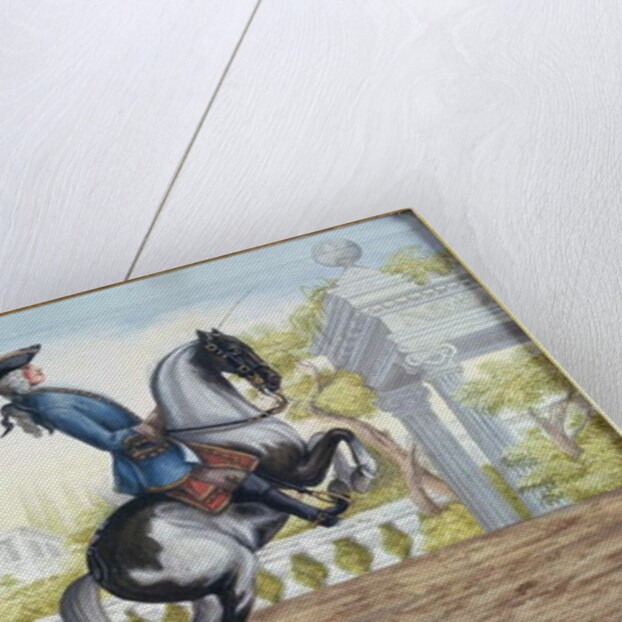 No. 41 A skewbald horse of the Spanish Riding School performing the 'Pesade' by Baron Reis d' Eisenberg