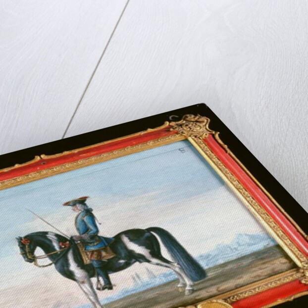 No.8 A piebald horse and rider by Baron Reis d' Eisenberg