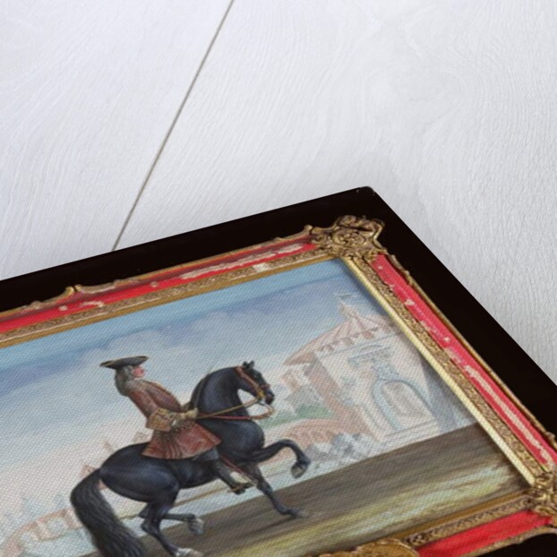 No. 39 'Le Superbe', a horse of the Spanish Riding School performing a dressage movement called a 'Piaffe' by Baron Reis d' Eisenberg