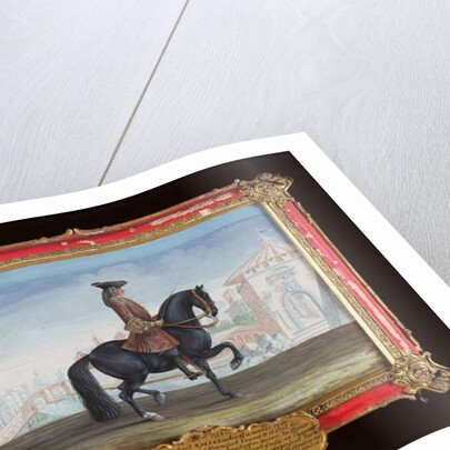 No. 39 'Le Superbe', a horse of the Spanish Riding School performing a dressage movement called a 'Piaffe' by Baron Reis d' Eisenberg