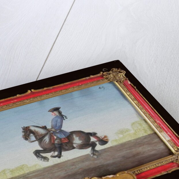 No. 49 A horse of the Spanish Riding School performing a dressage movement called a 'Ballotade' by Baron Reis d' Eisenberg