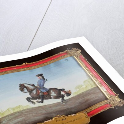 No. 49 A horse of the Spanish Riding School performing a dressage movement called a 'Ballotade' by Baron Reis d' Eisenberg