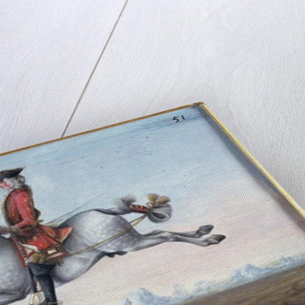 No. 51 A dappled grey horse of the Spanish Riding School performing a dressage movement called a 'Capriole' by Baron Reis d' Eisenberg