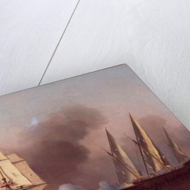 The Engagement between the Blast Sloop and two Spanish Privateers, 1745 by Samuel Scott