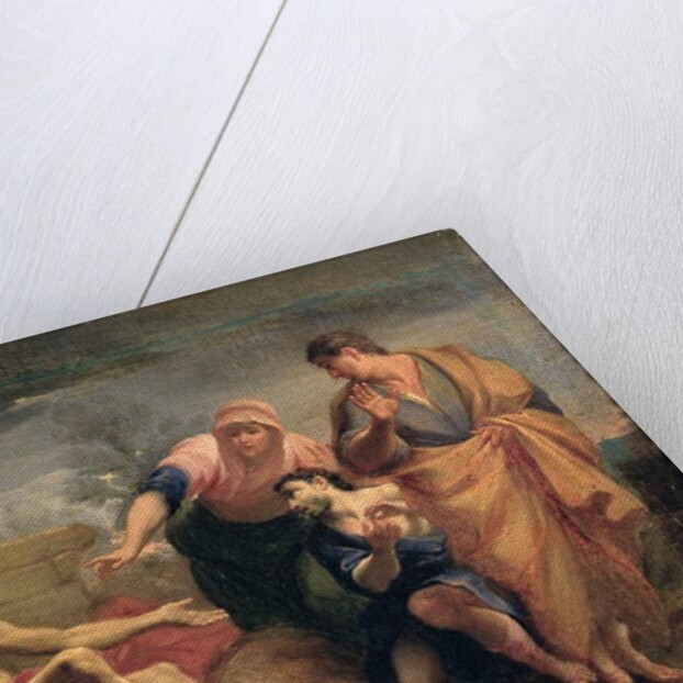 Job with his wife and friends by Andrea Sacchi