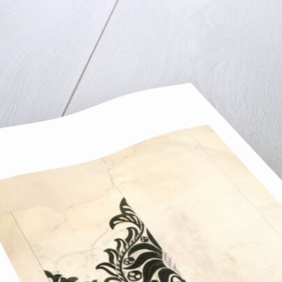 Unfinished 'Bird and Vine' wood block design for wallpaper, 1878 by William Morris