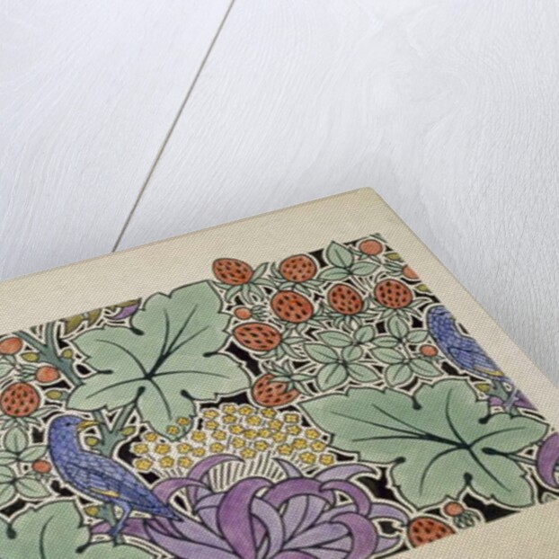 Blue Bird Amongst the Strawberries by Charles Francis Annesley Voysey