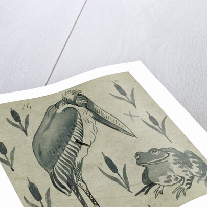 A Pelican and Frog in Conversation by William De Morgan