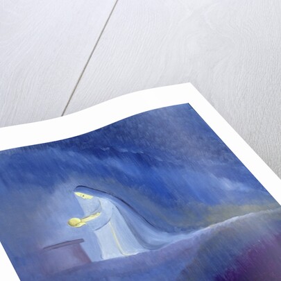 The Virgin Mary cared for her child Jesus with simplicity and joy, 2001 by Elizabeth Wang