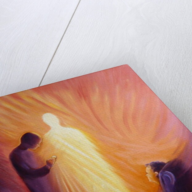 Jesus Christ comes to us in Holy Communion when we are sick or housebound, 2001 by Elizabeth Wang