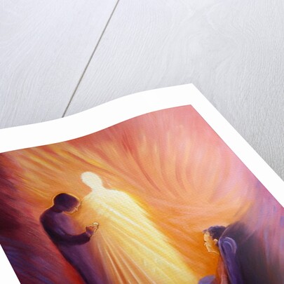 Jesus Christ comes to us in Holy Communion when we are sick or housebound, 2001 by Elizabeth Wang