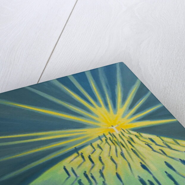 Uniting ourselves with Christ's prayer to the Father at Mass, we are sheltered by His glory, 2001 by Elizabeth Wang