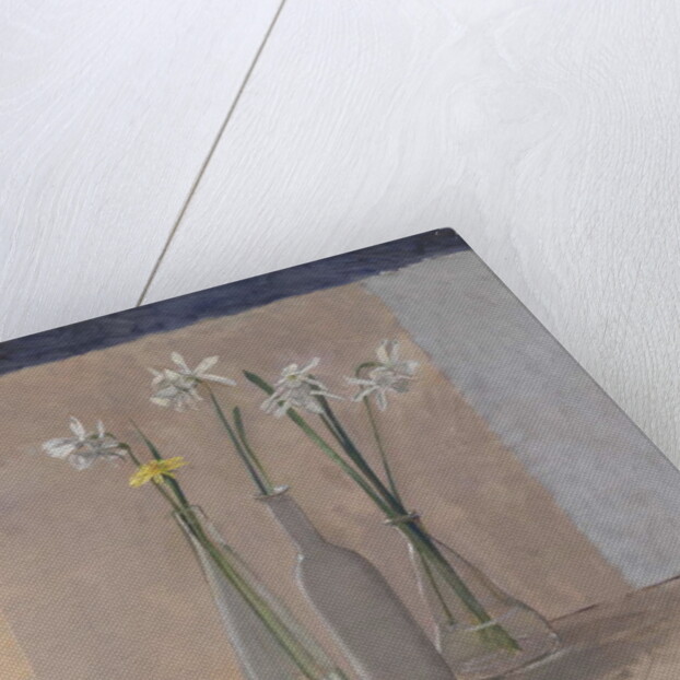 White Daffs & Dandelion, 2009 by William Packer