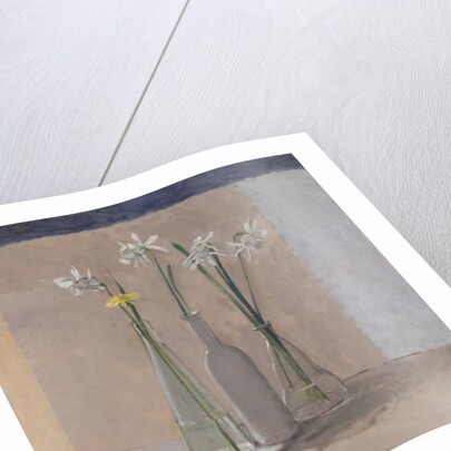 White Daffs & Dandelion, 2009 by William Packer