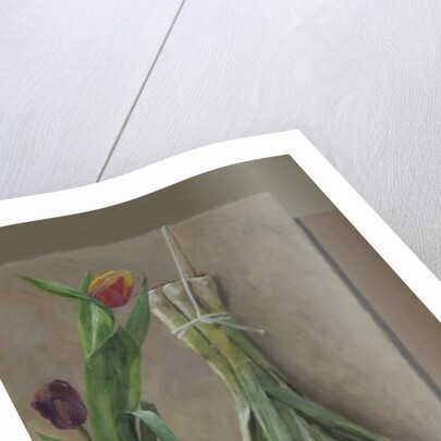 Leeks Suspended, 2014 by William Packer