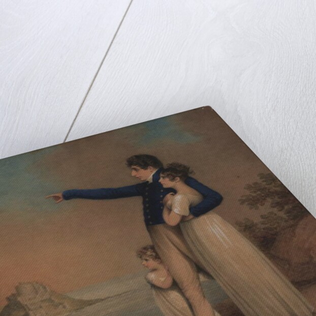 Robert Southey and his daughter[s], 1824 by Adam Buck