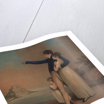 Robert Southey and his daughter[s], 1824 by Adam Buck