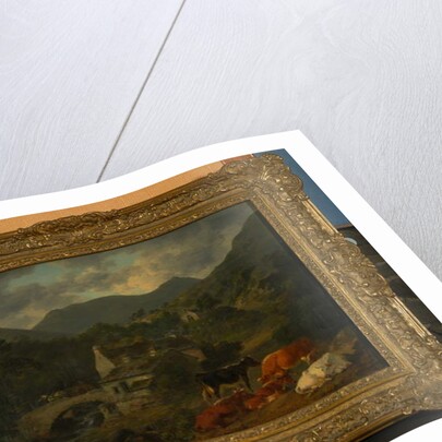 Buttermere Bridge and Church from The Fish Inn, 1813 by Julius Caesar Ibbetson