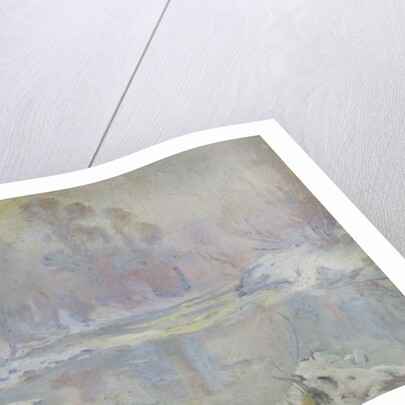 River Scene in Winter by Harry William Adams