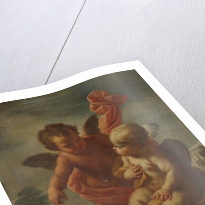 Cupids with Geese by Bernardo Arniconi