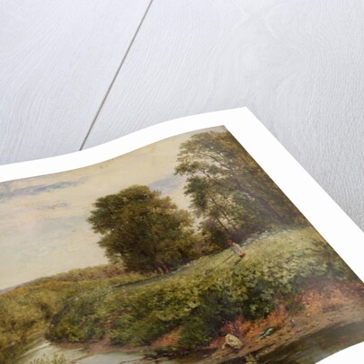 On the Teme at Worcester, 1855 by Benjamin Williams Leader