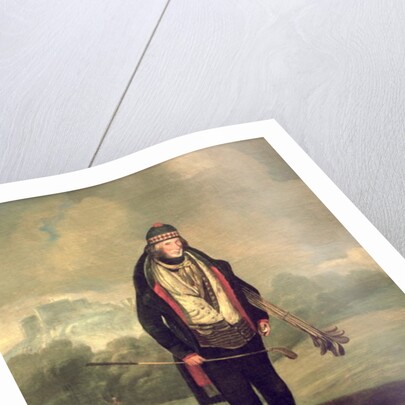 Caddie Willie at Bruntsfield, Edinburgh, 1824 by C.H Robertson