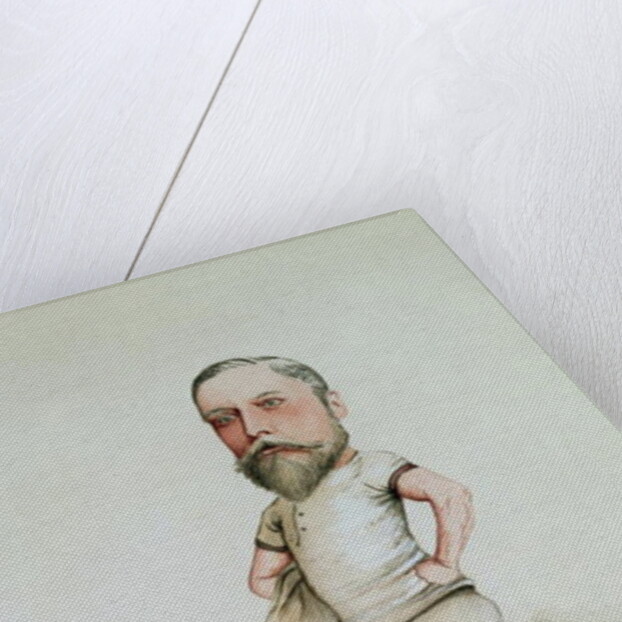 A Rowing Type, caricature of Edward VII 1880 by F.H. Manby