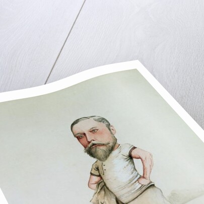 A Rowing Type, caricature of Edward VII 1880 by F.H. Manby