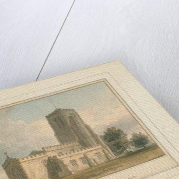 Bedfordshire - Cockayne Hatley Church, 1817 by John Buckler