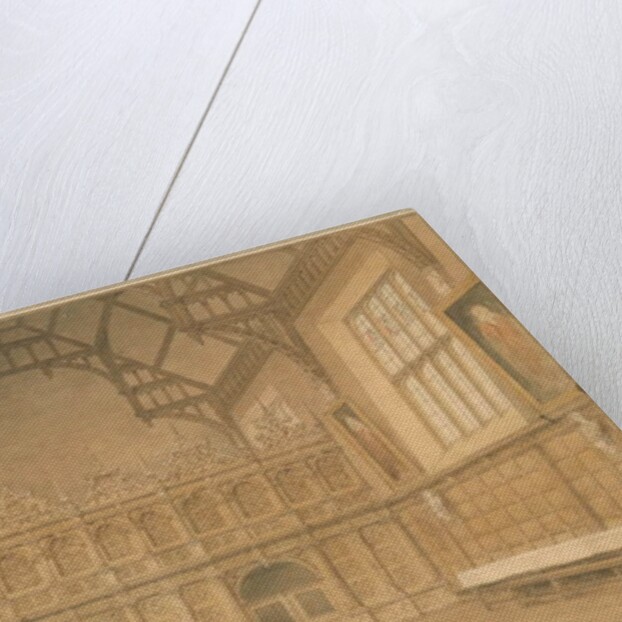 Cambridgeshire - Trinity College Hall - Interior View, 1818 by John Buckler