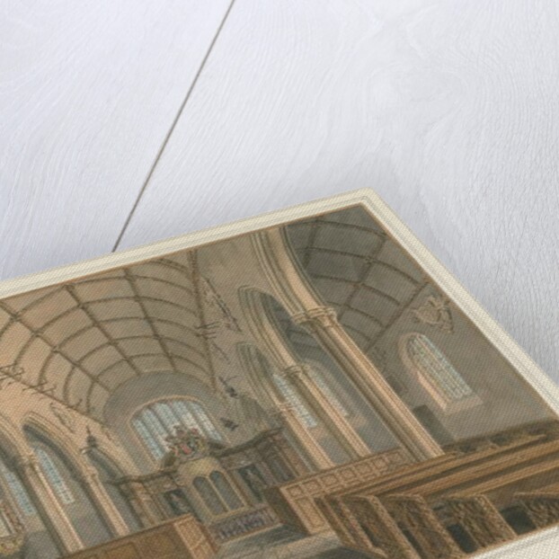 Cornwall - Kilkhampton Church - Interior View, 1827 by John Buckler