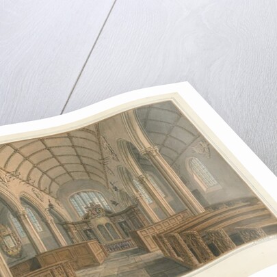 Cornwall - Kilkhampton Church - Interior View, 1827 by John Buckler