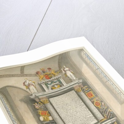 Cornwall - Kilkhampton Church - Monument of Sir Bevil Grenville, 1827 by John Buckler