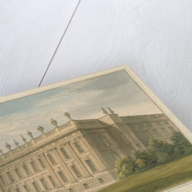 Derbyshire - Chatsworth Hall, 1812 by John Buckler