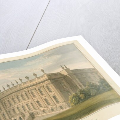 Derbyshire - Chatsworth Hall, 1812 by John Buckler