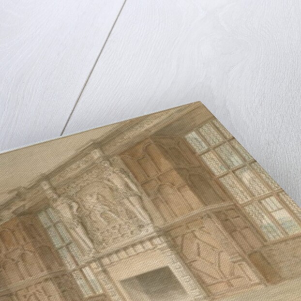 Derbyshire - Hardwick Hall [Old] - Interior of Room, 1813 by John Buckler