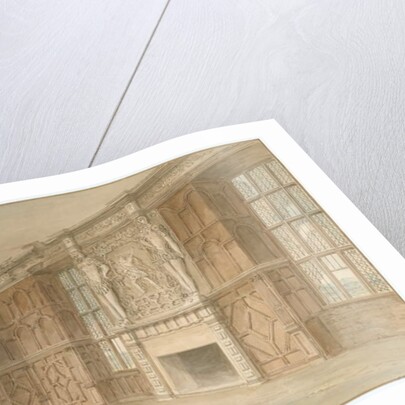 Derbyshire - Hardwick Hall [Old] - Interior of Room, 1813 by John Buckler