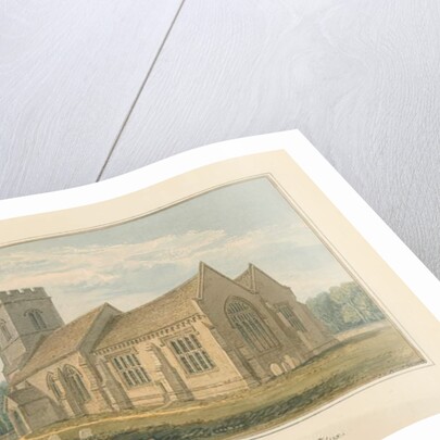 Essex - Gosfield Church, 1824 by John Chessell Buckler