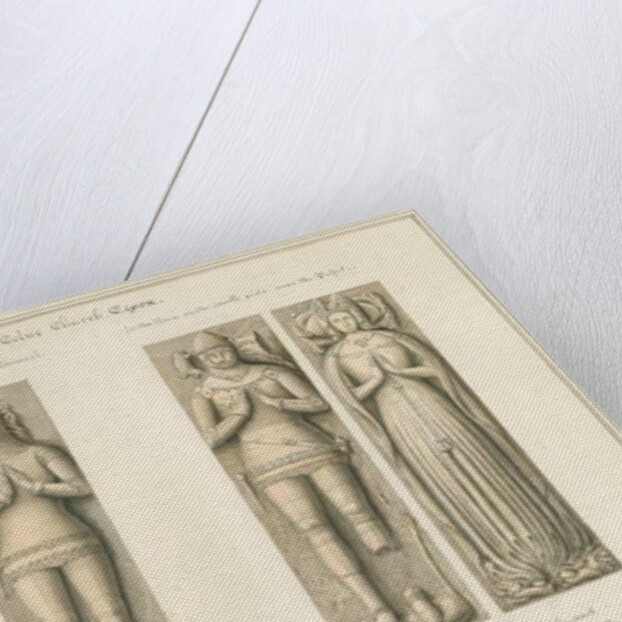 Essex - Earls Colne Church - Effigies by John Buckler