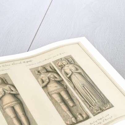 Essex - Earls Colne Church - Effigies by John Buckler