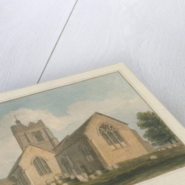 Essex - Earls Colne Church, 1824 by John Buckler