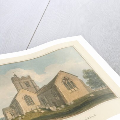 Essex - Earls Colne Church, 1824 by John Buckler