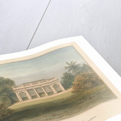 Middlesex - Hampton - The Green House at Garrick's Villa, 1831 by John Buckler