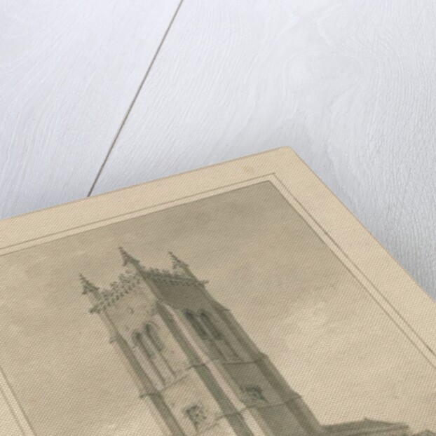 Norfolk - Cromer - St. Peter and St. Paul's Church: sepia drawing, 1847 by John Buckler