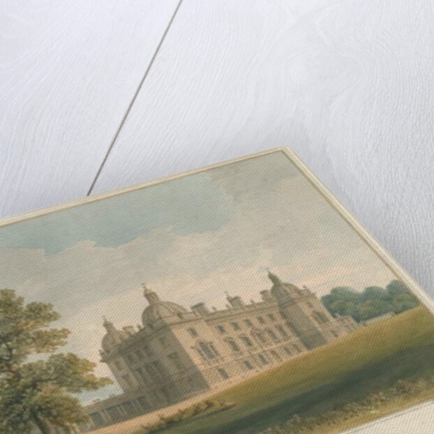 Norfolk - Houghton Hall, 1826 by John Chessell Buckler