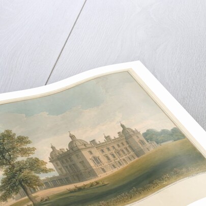 Norfolk - Houghton Hall, 1826 by John Chessell Buckler